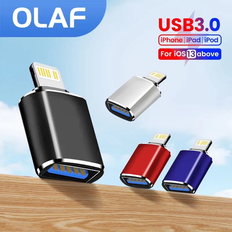 Olaf IOS OTG Adaptador For iPhone 14 13 iPad U Disk Lighting Male to USB Female 3.0 Adapter Iphone accessories For iOS 13 above
Olaf IOS OTG Adaptador For iPhone 14 13 iPad U Disk Lighting Male to USB Female 3.0 Adapter Iphone accessories For iOS 13 above