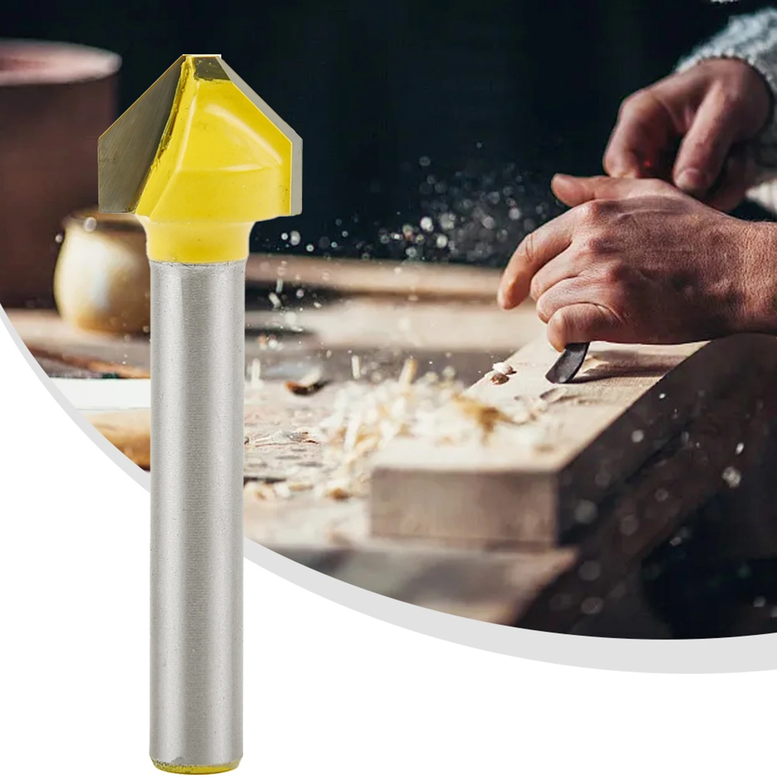 V-Shaped Groove Router Bit 90 Degrees 6mm Shank With 1/2 Flat Head Carbide Wood Engraving Milling Cutter Woodworking Router Bit
V-Shaped Groove Router Bit 90 Degrees 6mm Shank With 1/2 Flat Head Carbide Wood Engraving Milling Cutter Woodworking Router Bit
