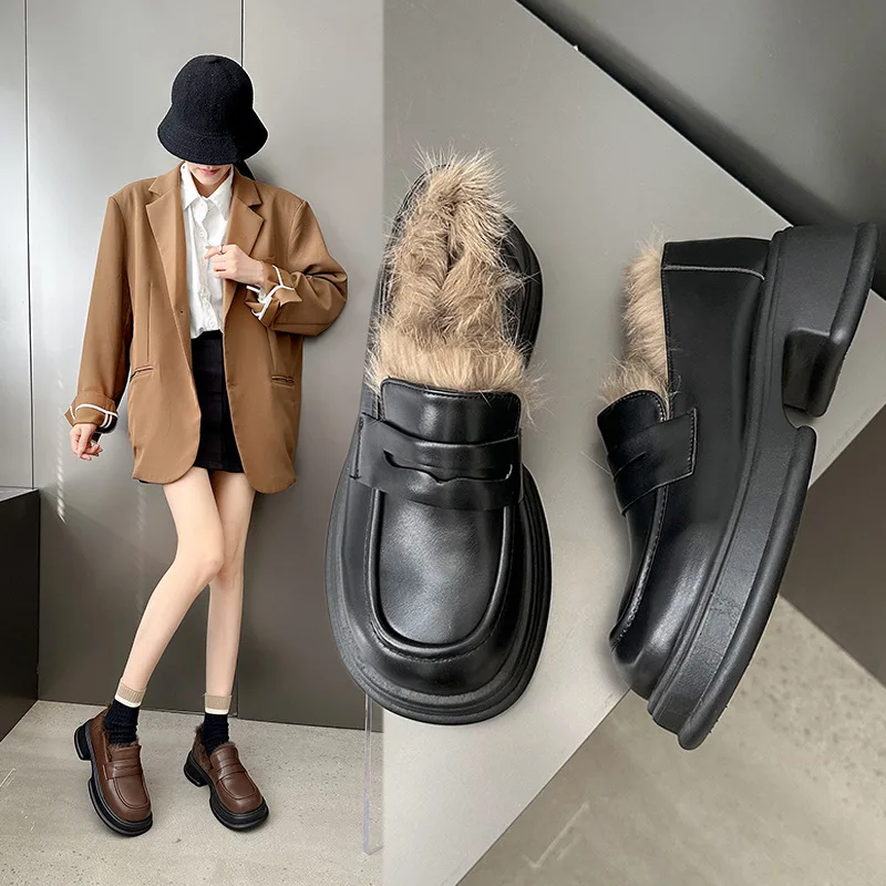 Womens Loafers Shoes Modis Oxfords Female Footwear Round Toe Casual Sneaker Slip-on 2022 Leather New Dress Retro Winter Lace-Up
Womens Loafers Shoes Modis Oxfords Female Footwear Round Toe Casual Sneaker Slip-on 2022 Leather New Dress Retro Winter Lace-Up