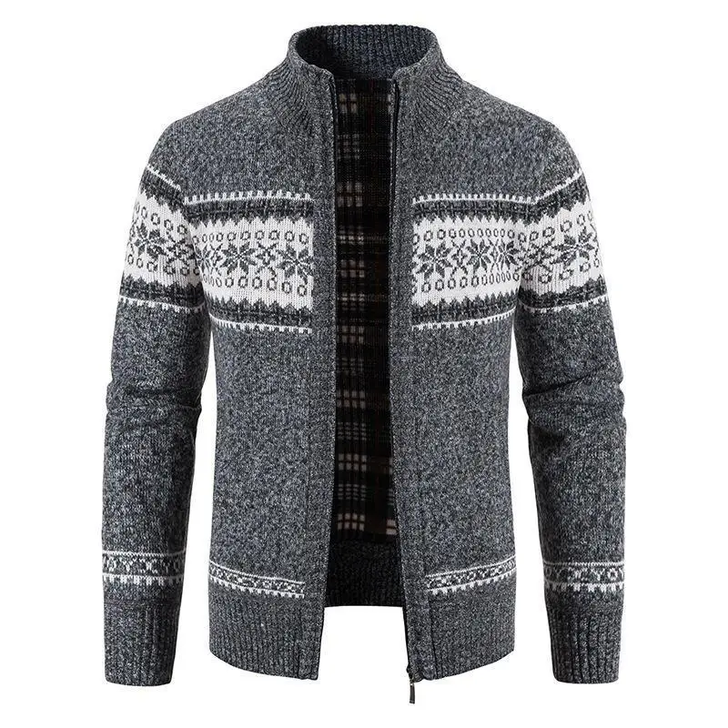 Men's Cardigan 2023 Autumn Winter New Stand Collar Zipper Sweater Coat Jacket Male Clothing Cotton Thick Warm Cardigan Sweater
Men's Cardigan 2023 Autumn Winter New Stand Collar Zipper Sweater Coat Jacket Male Clothing Cotton Thick Warm Cardigan Sweater