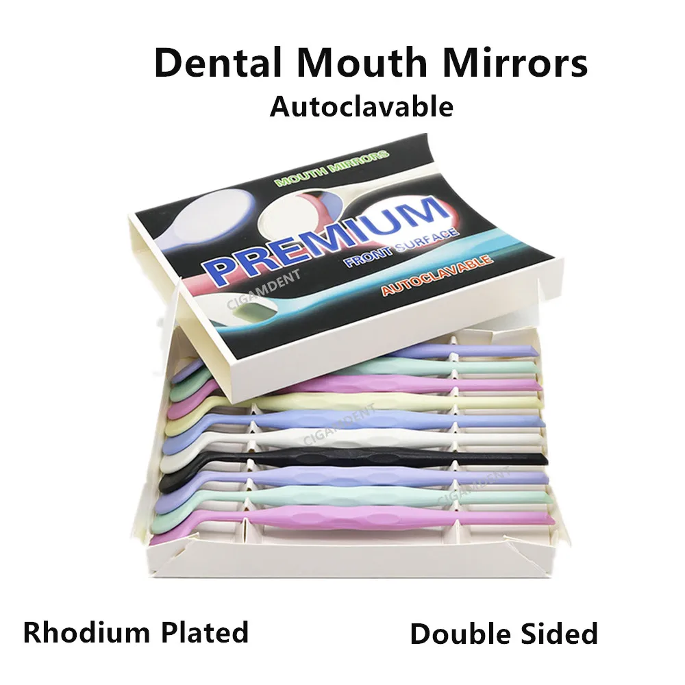 20Pc Dental Instruments Orthodontic Photography Mouth Mirrors Rhodium Front Surface Exam Mirror Glass Reflector Teeth Whitening
20Pc Dental Instruments Orthodontic Photography Mouth Mirrors Rhodium Front Surface Exam Mirror Glass Reflector Teeth Whitening