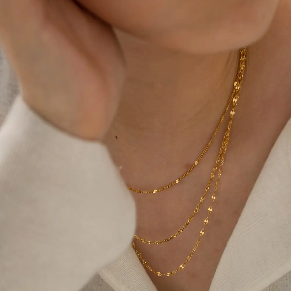 Simple Fashion Stainless Steel Chain Multilayer Necklace For Women Golden Hypoallergenic Trendy Jewelry Party Gift 2 Mallzona Sa884f465f5ce4f0e8e1c4b305294d6efl Simple Fashion Stainless Steel Chain Multilayer Necklace For Women Golden Hypoallergenic Trendy Jewelry Party Gift Mallzona