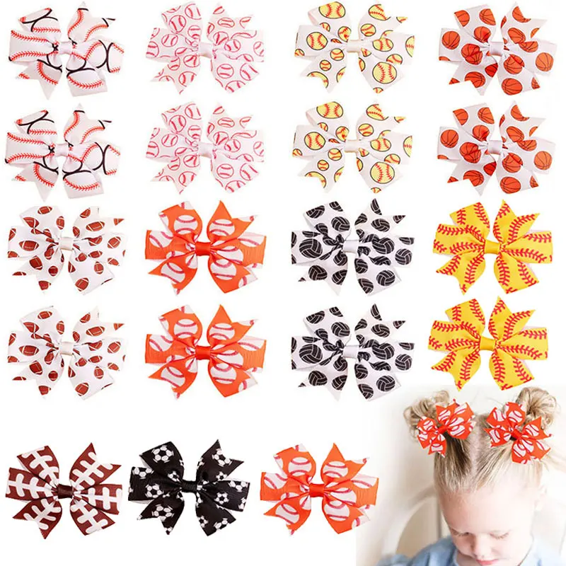 2pcs Printed Basketball Hair Bows With Clips Cheerleading Girls Hair Styling Accessories Grosgrain Ribbon Hair Clip Barrettes 
2pcs Printed Basketball Hair Bows With Clips Cheerleading Girls Hair Styling Accessories Grosgrain Ribbon Hair Clip Barrettes