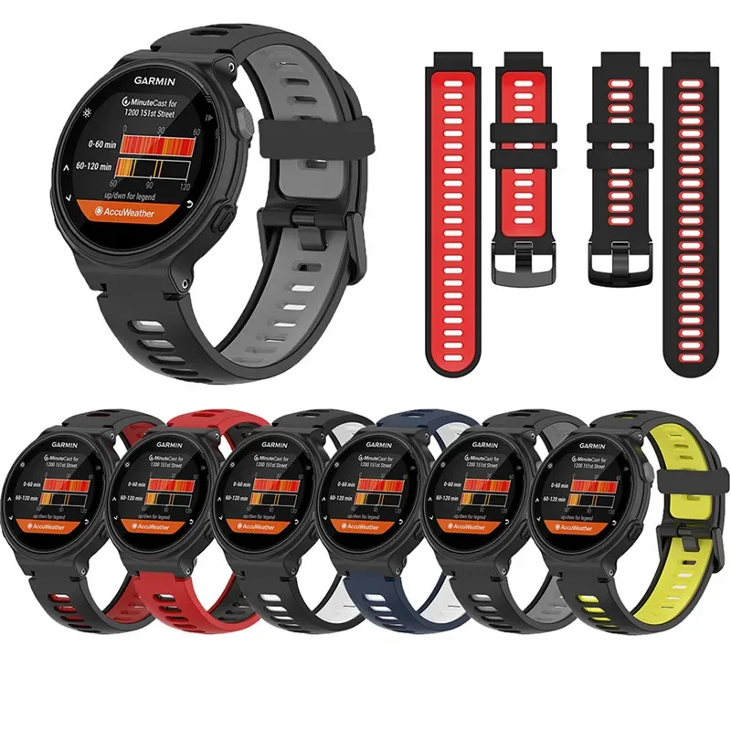 

Silicone Strap For Garmin Forerunner 220 230 235 735XT 735 620 630 Approach S20 S5 S6 Replacement Bracelet Watch Band Wristband