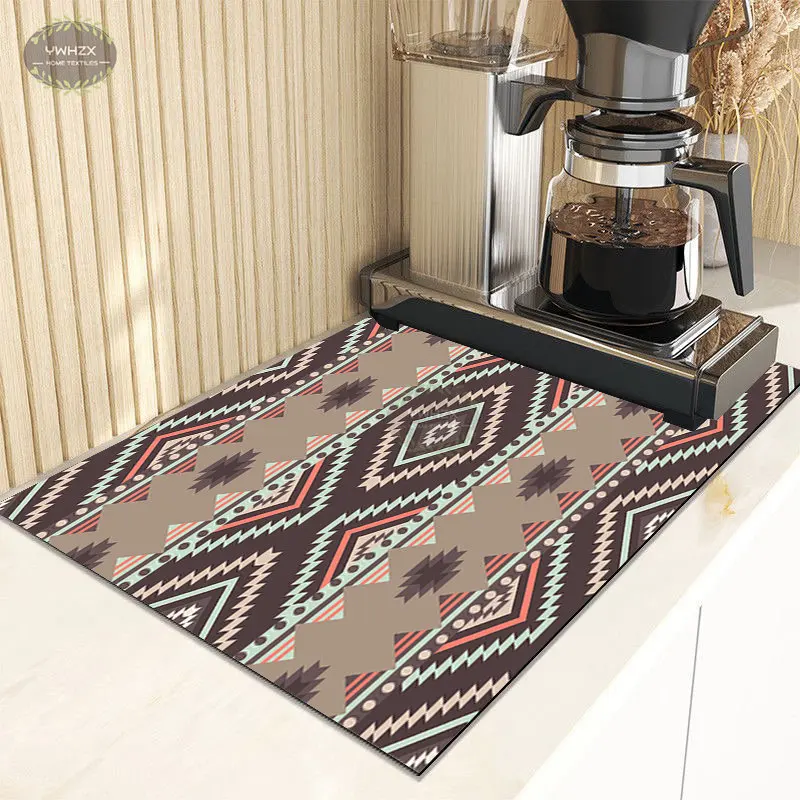 Bohemian Style Drain Pad Rubber Diatomaceous Modern Geometric Aesthetics Anti-Slip Bathroom Drainage Mat Kitchen Accessories
Bohemian Style Drain Pad Rubber Diatomaceous Modern Geometric Aesthetics Anti-Slip Bathroom Drainage Mat Kitchen Accessories