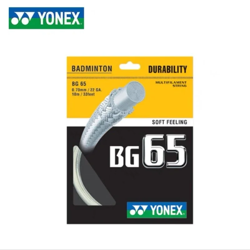 

YONEX Badminton Racket String Yy Bg65 BG-65 High Quality String High Elasticity
