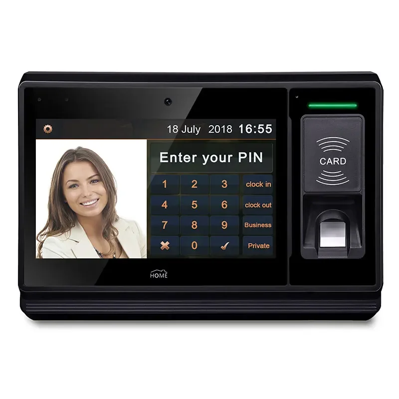 

Android Portable Employee Face Recognition Biometric Fingerprint Time Attendance System Terminal Machine