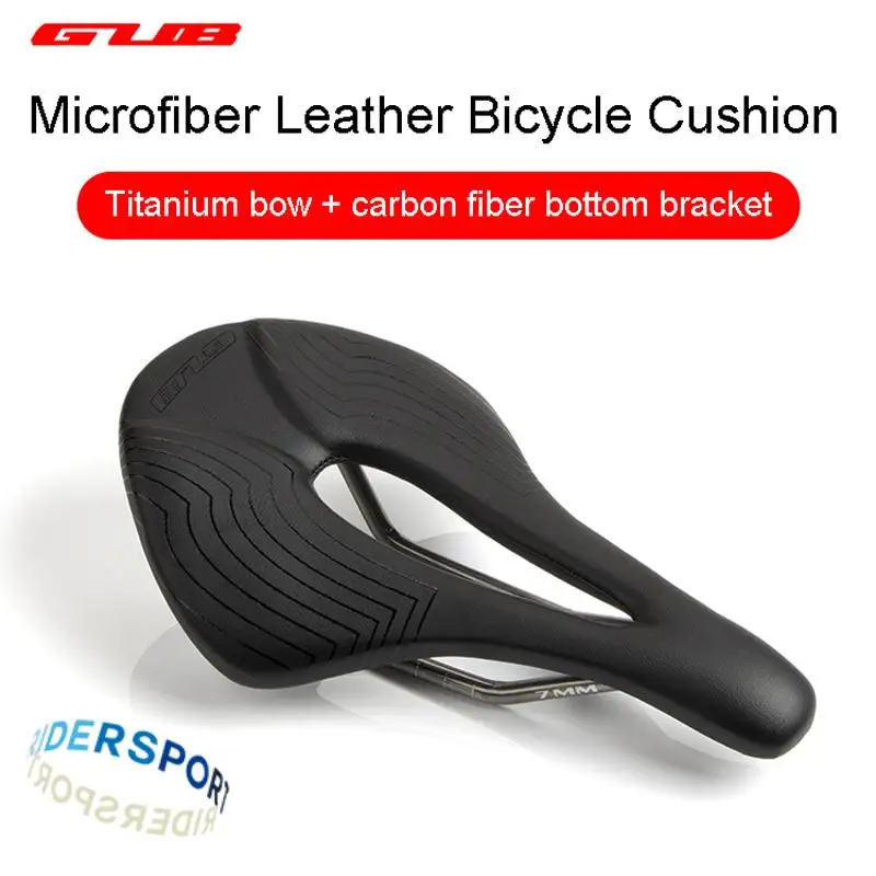 

Ультралегкое седло для велосипеда GUB, ажурное седло из микрофибры, на основе углеродного волокна 3K, с бантом из титанового сплава, для горных и дорожных велосипедов