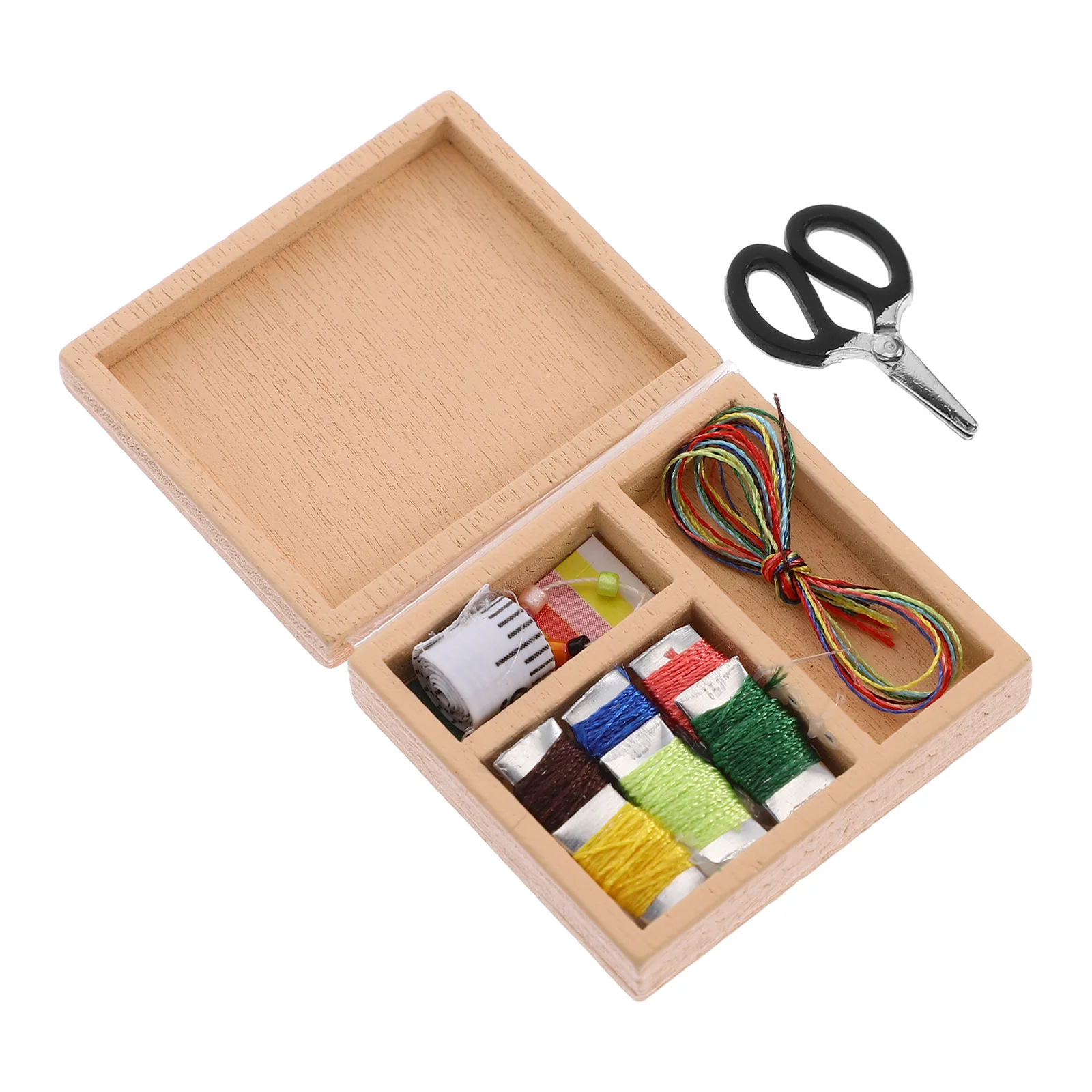 Dollhouse Sewing Box Decorative Miniature Model Kids Toy Realistic Tiny Accessories Pretend Toys Decorations for Home
Dollhouse Sewing Box Decorative Miniature Model Kids Toy Realistic Tiny Accessories Pretend Toys Decorations for Home