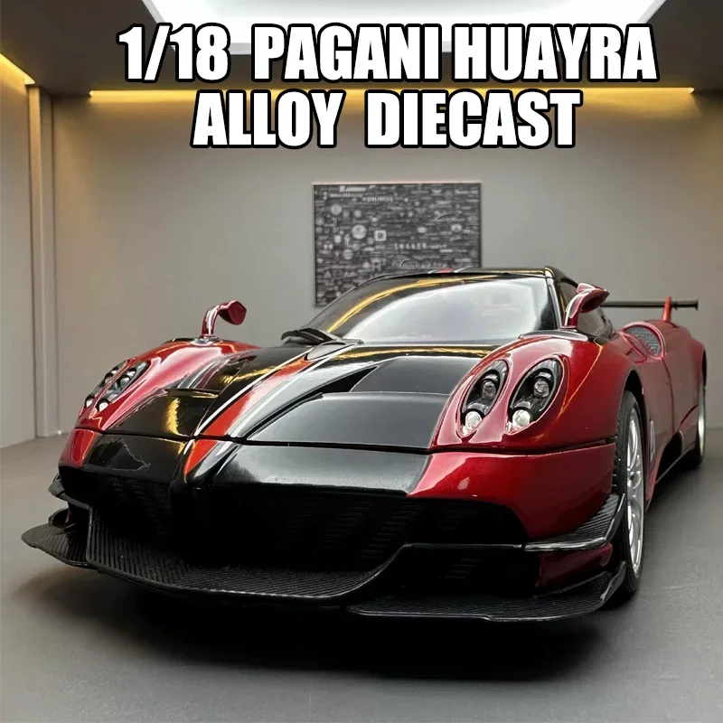 

Большой 1/18 Pagani Huayra BC Supercar детские подарки для мальчиков со звуком и детской коллекцией игрушек модель автомобиля литый под давлением Рождественский подарок