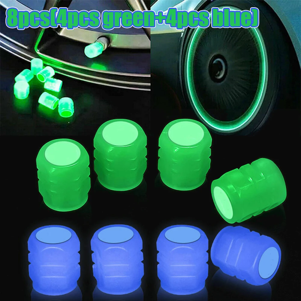 8Pcs Car Tire Fluorescent Luminous Tire Valve Stem Cap Luminous Valve Blue Universal Car Accessories High Quality
8Pcs Car Tire Fluorescent Luminous Tire Valve Stem Cap Luminous Valve Blue Universal Car Accessories High Quality