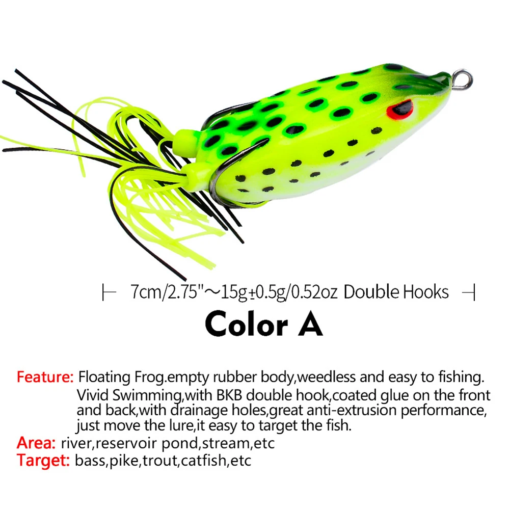 Fishing Bait Fish Crank Hook Frog Silicone Soft Bait for Fishing 7cm Size Durable Material Environmentally Friendly
Fishing Bait Fish Crank Hook Frog Silicone Soft Bait for Fishing 7cm Size Durable Material Environmentally Friendly