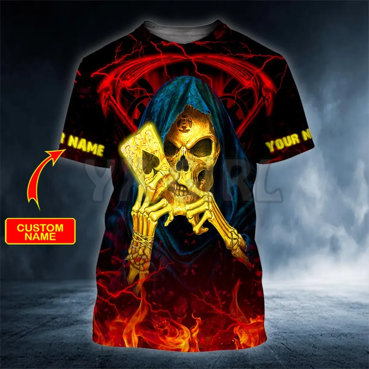 2024 Summer Fire Ace Spade Death Card Reaper Skull Custom You Name 3D All Over Printed T Shirts Tee Tops shirts Unisex Tshirt
2024 Summer Fire Ace Spade Death Card Reaper Skull Custom You Name 3D All Over Printed T Shirts Tee Tops shirts Unisex Tshirt