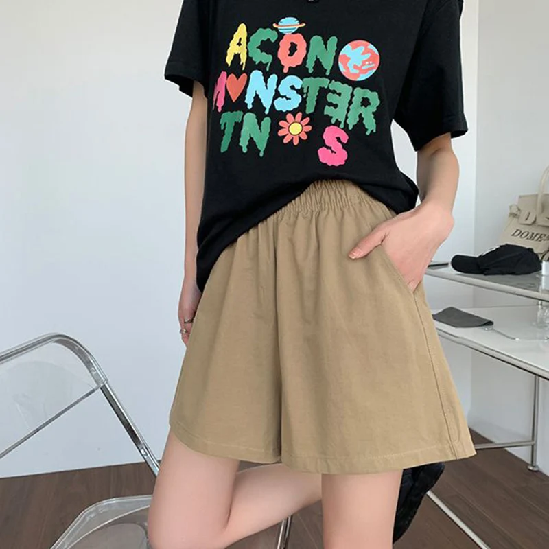 Rimocy Wide Leg Casual Shorts for Women 2023 Solid Color High Waist Summer Shorts Woman with Pocket Sports Short Pants Female
Rimocy Wide Leg Casual Shorts for Women 2023 Solid Color High Waist Summer Shorts Woman with Pocket Sports Short Pants Female