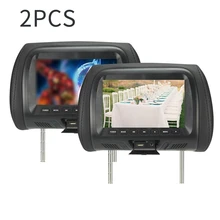 2PCS 7 inch Touch Screen Car Headrest Monitor MP5 Player Pillow Monitor Support Video Sync/ Mirror Link 2PCS 7 inch Touch Screen Car Headrest Monitor MP5 Player Pillow Monitor Support Video Sync/ Mirror Link