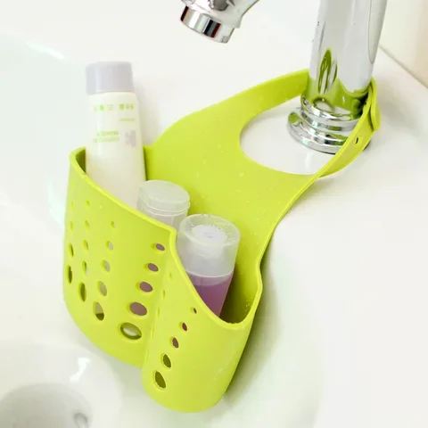 

Adjustable Snap Sink Soap Sponge Holder Kitchen Hanging Drain Basket Kitchen Gadgets 1Pcs Kitchen Accessories Utensils Organizer