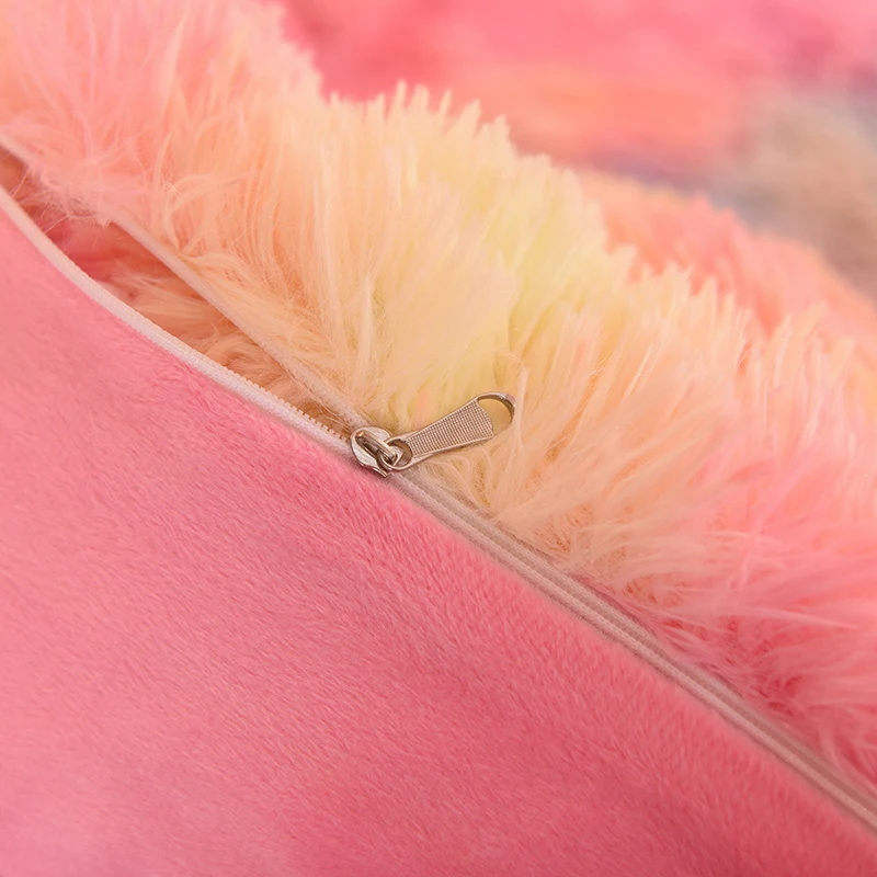 3Pcs Super Shaggy Coral Fleece Warm Cozy Princess Bedding Set Mink Velvet Duvet Cover Set Bed Comforter Cover Blanket Pillowcase 8 Sa896289647474b05baf154574d22e2fah