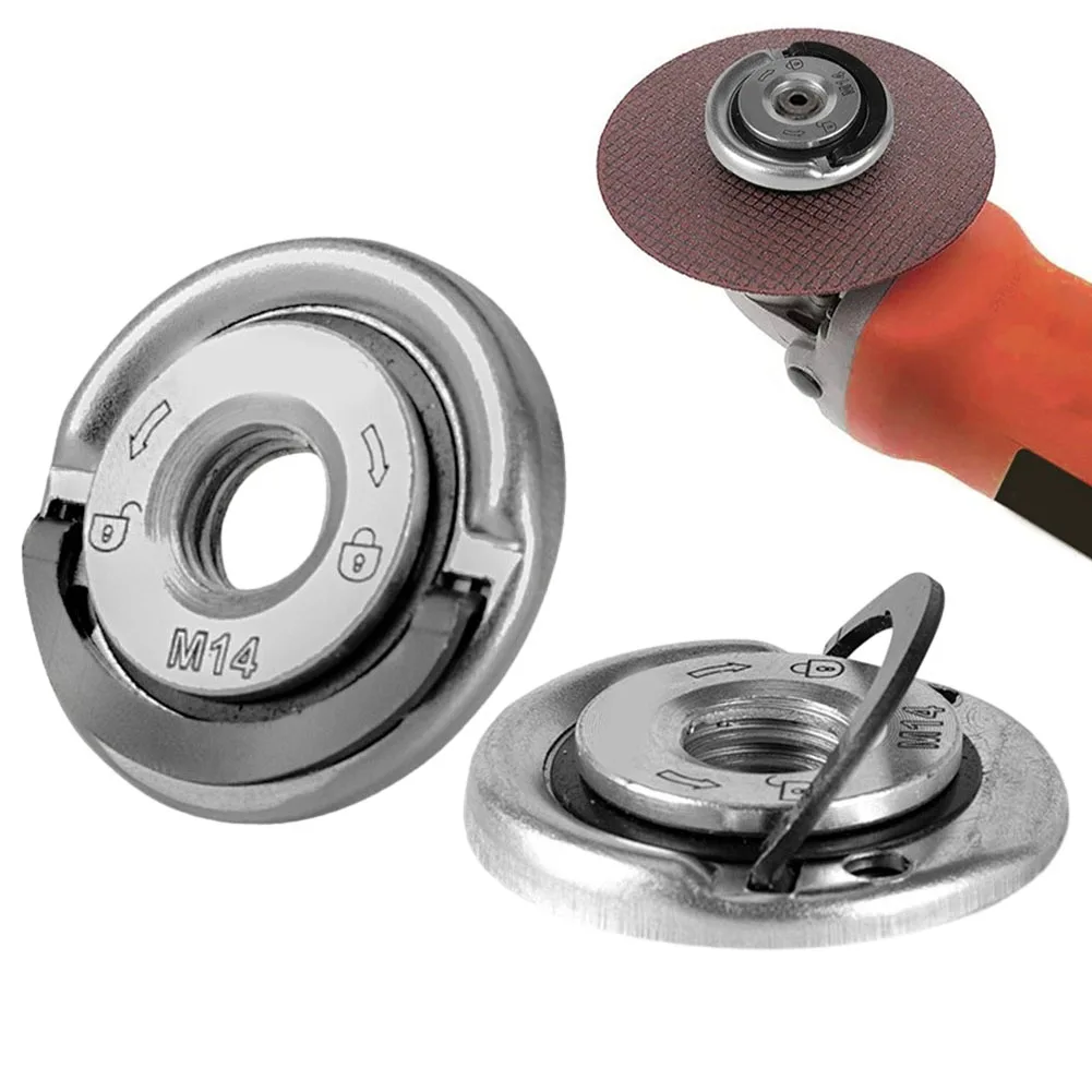Angle Grinder Platen M14 Quick Release Self-Locking Nut Grinder Pressing Plate Flange Nut Power Chuck Tools Accessories
Angle Grinder Platen M14 Quick Release Self-Locking Nut Grinder Pressing Plate Flange Nut Power Chuck Tools Accessories