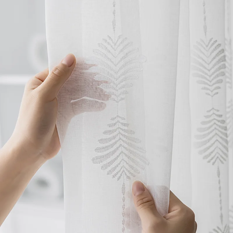New Curtains for Living Dining Room Bedroom Modern Minimalist Embroidery Flower White Window Curtain Room Decor
New Curtains for Living Dining Room Bedroom Modern Minimalist Embroidery Flower White Window Curtain Room Decor