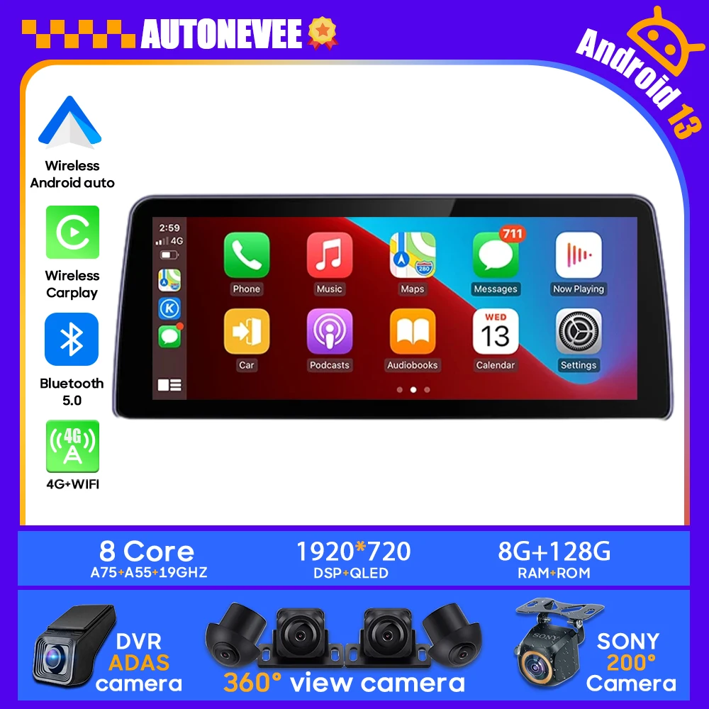 

CCC CIC System Auto Radio For BMW X5 X6 2007-2014 E70 E71 E72 Android Carplay Car Video Player Multimedia Navigation GPS 12.3 BT