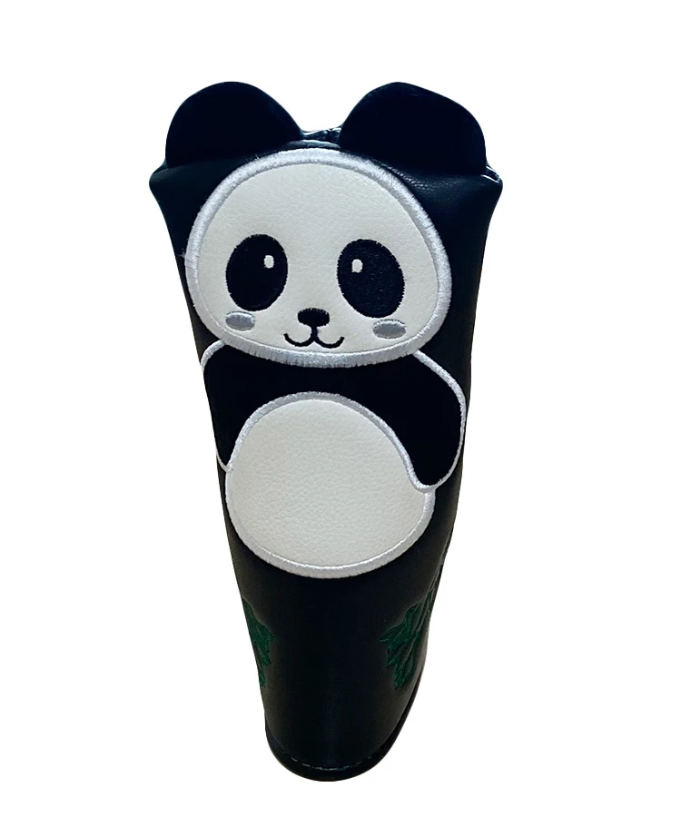 Golf Putter Cover Cute Panda Golf Headcover Magic Tape For Mallet Blade Putter Synthetic Leather Golf Club Head Protector Golf Putter Cover Cute Panda Golf Headcover Magic Tape For Mallet Blade Putter Synthetic Leather Golf Club Head Protector