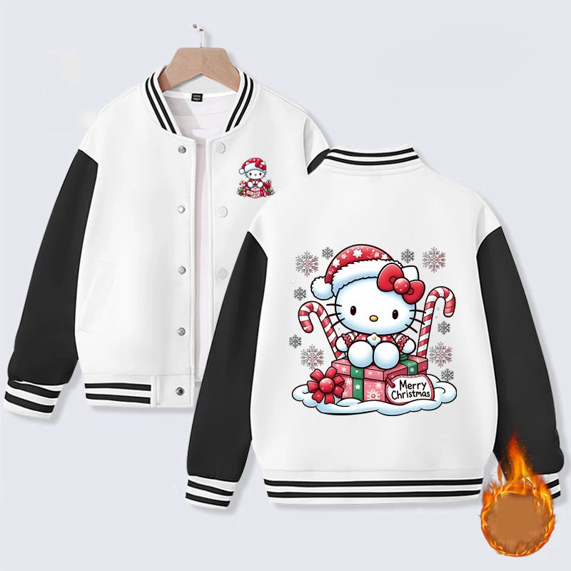 New Sanrio Hello Kittys Long Sleeve Coat Kawaii Anime Boys Girls Cute Kt Cat Baseball Uniform Jacket Clothing Toys for Kids
New Sanrio Hello Kittys Long Sleeve Coat Kawaii Anime Boys Girls Cute Kt Cat Baseball Uniform Jacket Clothing Toys for Kids