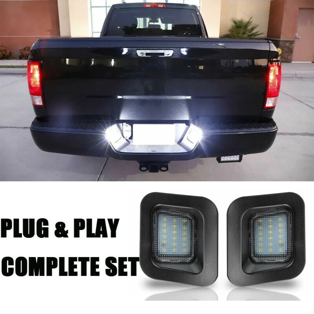 2Pcs Car LED License Plate Light For Dodge 1500 2500 3500 2003 2004 2005 2010 2015 2016 2017 2018 Lamp Taillight Accessories
2Pcs Car LED License Plate Light For Dodge 1500 2500 3500 2003 2004 2005 2010 2015 2016 2017 2018 Lamp Taillight Accessories