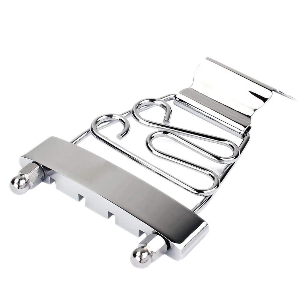 GA421 4 String Trapeze Tailpiece Adjustable Guitar Tailpiec Bridge for Archtop Guitar (Silver)
GA421 4 String Trapeze Tailpiece Adjustable Guitar Tailpiec Bridge for Archtop Guitar (Silver)
