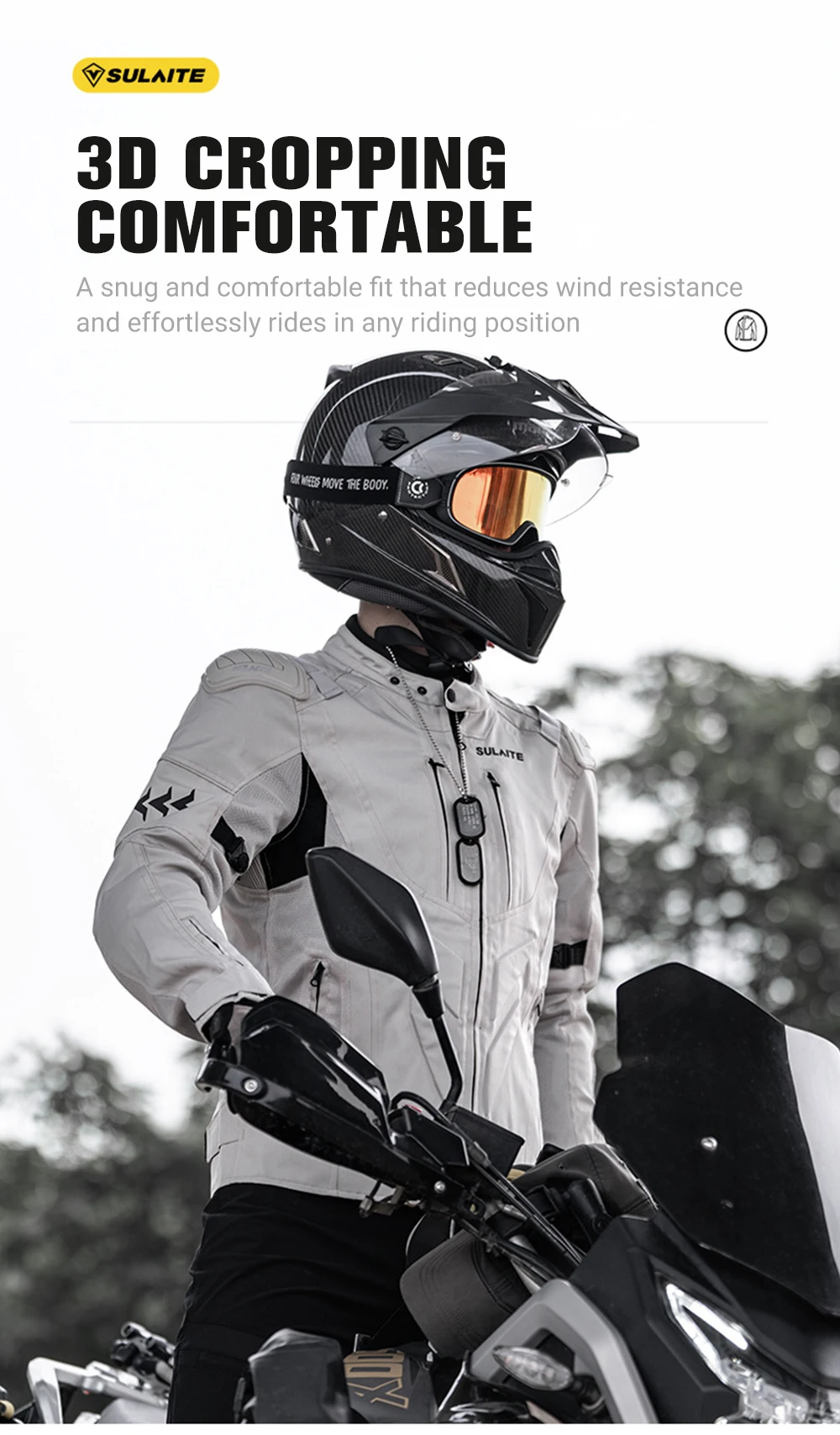 Summer Breathable Mesh Motorcycle Jacket Reflective Motorcycle Riding Clothes Built-in Detachable Protective Gear Racing Suit Summer Breathable Mesh Motorcycle Jacket Reflective Motorcycle Riding Clothes Built-in Detachable Protective Gear Racing Suit