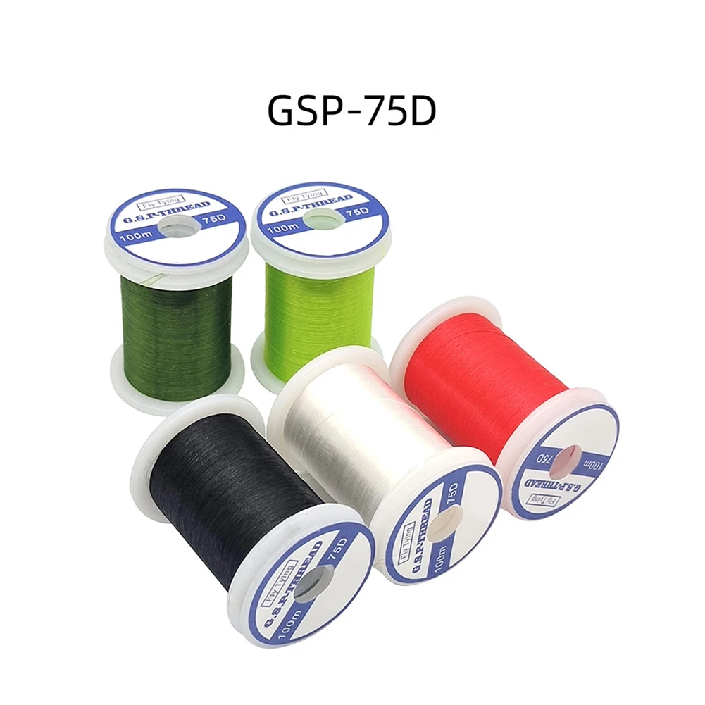 100M High Strength Fly Tying Thread 75D Fly Fishing Fly Hook Fly Tying Material Thread Spool Salmon Bass Flies Tying Thread
100M High Strength Fly Tying Thread 75D Fly Fishing Fly Hook Fly Tying Material Thread Spool Salmon Bass Flies Tying Thread