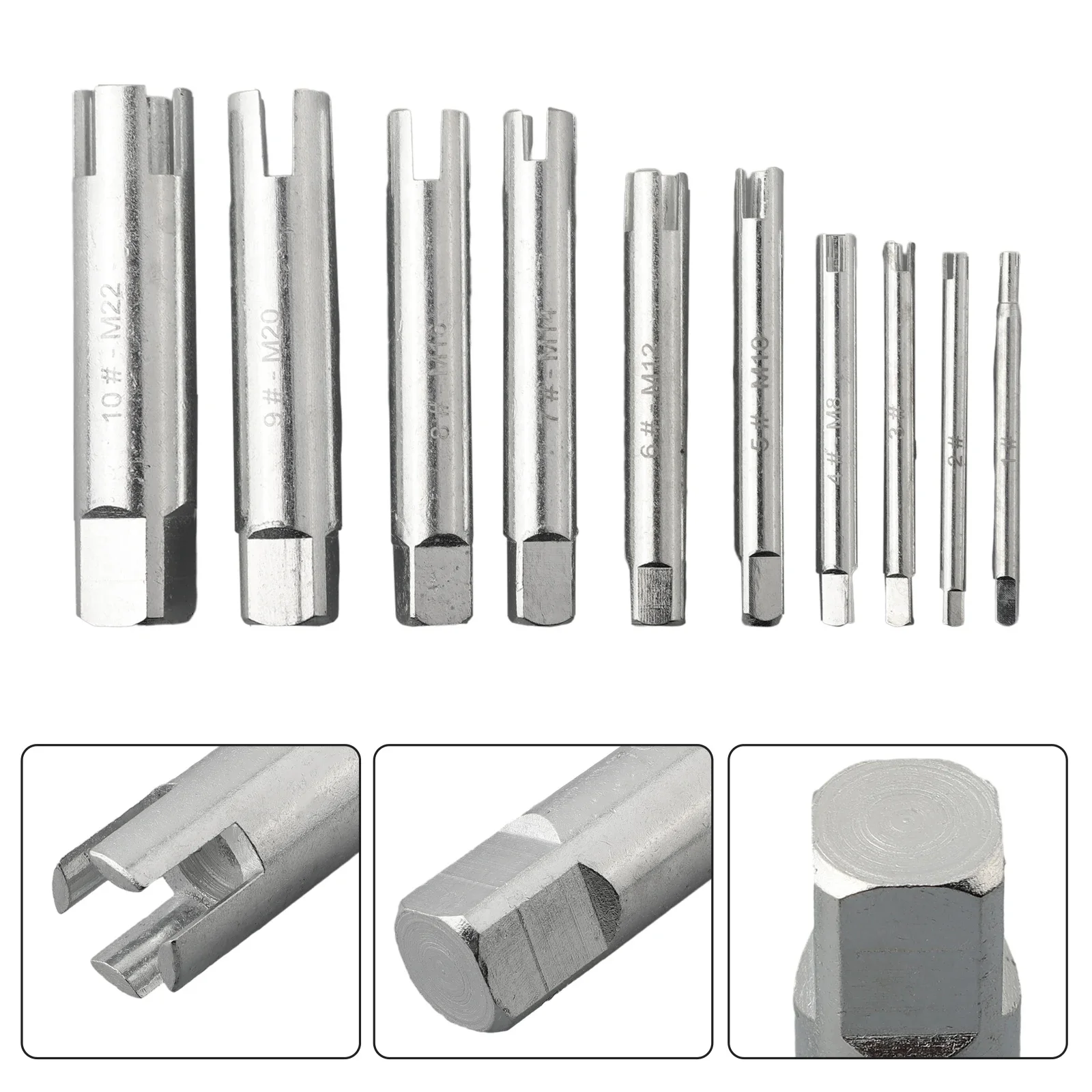 Screw Extractor Say Goodbye To Stubborn Broken Screws 10pcs Set Of Screw Tap Extractors With Quadrilateral Head Design
Screw Extractor Say Goodbye To Stubborn Broken Screws 10pcs Set Of Screw Tap Extractors With Quadrilateral Head Design