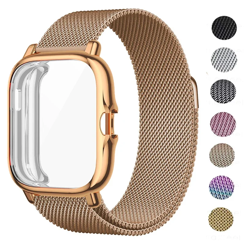 Metal Strap For Xiaomi Amazfit GTS 2 mini Bracelet GTS 3/Bip S Lite/Bip U Pro/GTS2 mini Magnetic Loop Watch Band TPU Case Film
Metal Strap For Xiaomi Amazfit GTS 2 mini Bracelet GTS 3/Bip S Lite/Bip U Pro/GTS2 mini Magnetic Loop Watch Band TPU Case Film