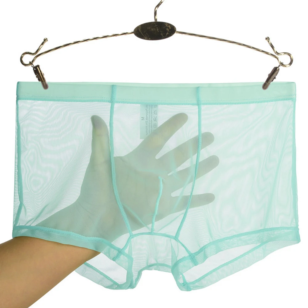 Men's Sexy Mesh Boxer Briefs Thin Transparent Underwear Bulge Pouch Shorts Male Trunks Ultra-Thin Underpant Breathable Lingerie
Men's Sexy Mesh Boxer Briefs Thin Transparent Underwear Bulge Pouch Shorts Male Trunks Ultra-Thin Underpant Breathable Lingerie