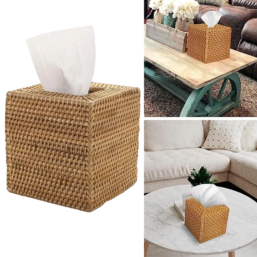 Square Rattan Tissue Box Cover Hand Woven Wicker Tissue Holder 5.7x5.7x5.7In Tissue Box Storage Home Office Tissue Storage
Square Rattan Tissue Box Cover Hand Woven Wicker Tissue Holder 5.7x5.7x5.7In Tissue Box Storage Home Office Tissue Storage