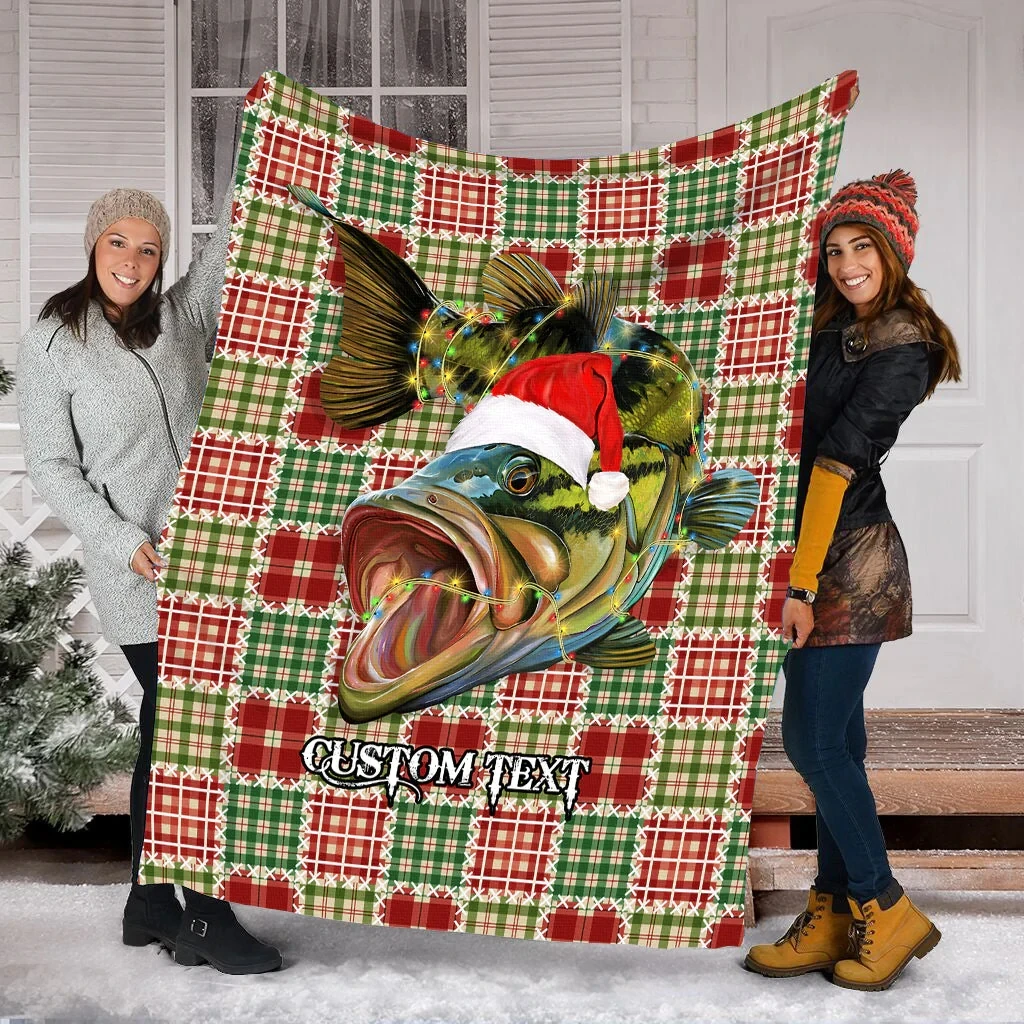 Рождественское Флисовое одеяло на заказ для ловли окуня, рождественские подарки для любителей рыбалки, 3D Флисовое одеяло
Рождественское Флисовое одеяло на заказ для ловли окуня, рождественские подарки для любителей рыбалки, 3D Флисовое одеяло
