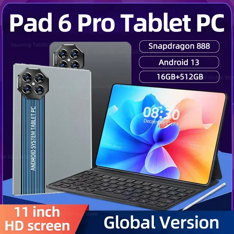 2023 Original Global Version Pad 6 Pro Snapdragon 888 Tablets PC 16GB 512GB Android 13 Octa Core 11Inch HD 4K Screen 5G Wifi Tab
2023 Original Global Version Pad 6 Pro Snapdragon 888 Tablets PC 16GB 512GB Android 13 Octa Core 11Inch HD 4K Screen 5G Wifi Tab