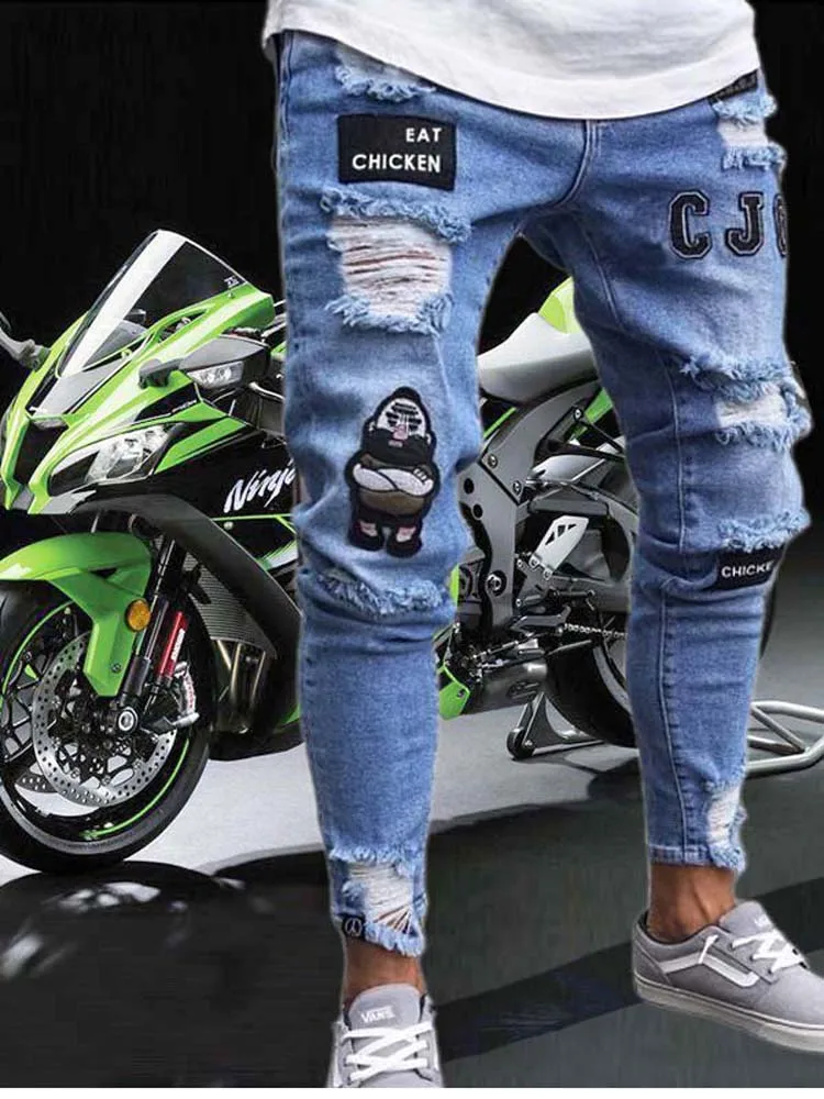 Men's Jeans Stretch Ripped Skinny Casual Y2K Pants Destroyed Hole Slim Fit Denim Trousers Hip Hop Cloth for Man Fashions
Men's Jeans Stretch Ripped Skinny Casual Y2K Pants Destroyed Hole Slim Fit Denim Trousers Hip Hop Cloth for Man Fashions