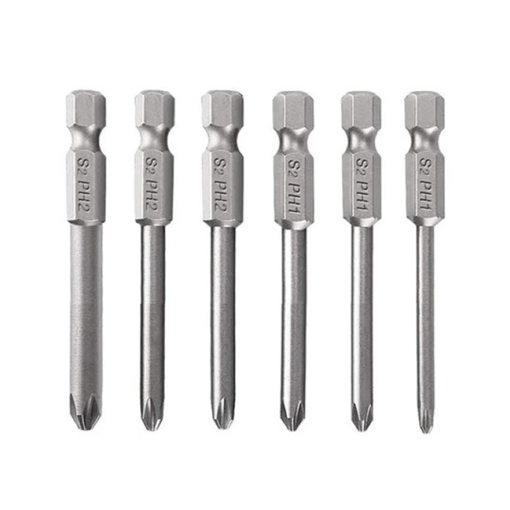 Single Head Screwdriver Bits Φ3.0 - Φ6.0 6.35mm / 1/4" 6pcs For Cross Head High Hardness Magnetic 100% New Brand
Single Head Screwdriver Bits Φ3.0 - Φ6.0 6.35mm / 1/4" 6pcs For Cross Head High Hardness Magnetic 100% New Brand