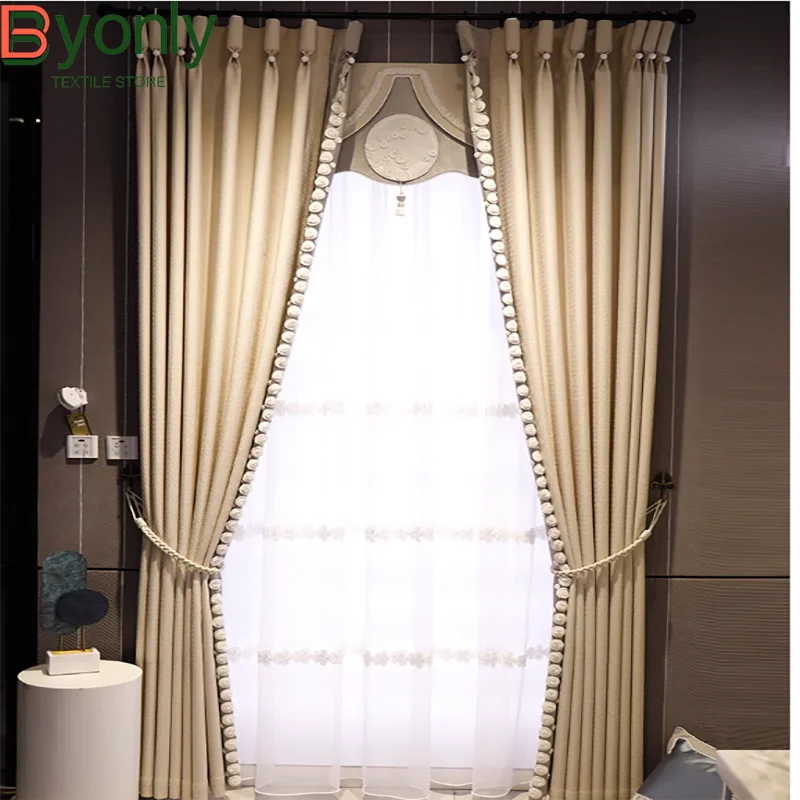 Curtains for Living Room Popular Cream French Light Luxuryhigh-grademaster Bedroom High-grade Sense Shading Custom
Curtains for Living Room Popular Cream French Light Luxuryhigh-grademaster Bedroom High-grade Sense Shading Custom