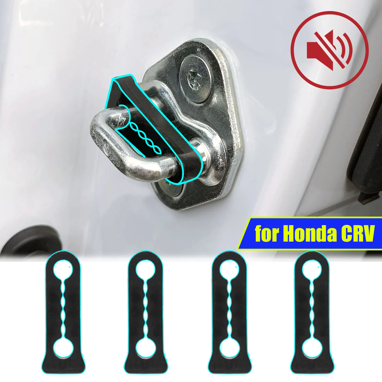 Звуковой демпфер, буфер дверного замка для Honda CRV CR-V 2007-2023, Звукоизолирующие скрипы для глухих уплотнений, глушитель
Звуковой демпфер, буфер дверного замка для Honda CRV CR-V 2007-2023, Звукоизолирующие скрипы для глухих уплотнений, глушитель