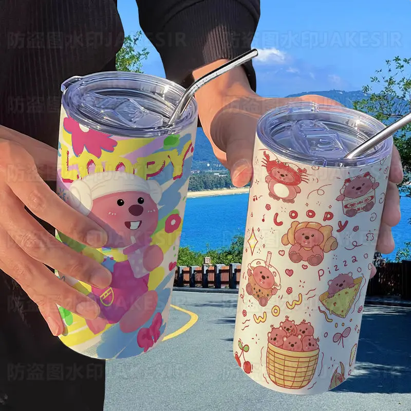 420Ml Kawaii Loopy Anime Hobby Straw Cup 304 Stainless Steel Insulated Cup Portable Couple Style Water Cup Coffee Cup
420Ml Kawaii Loopy Anime Hobby Straw Cup 304 Stainless Steel Insulated Cup Portable Couple Style Water Cup Coffee Cup