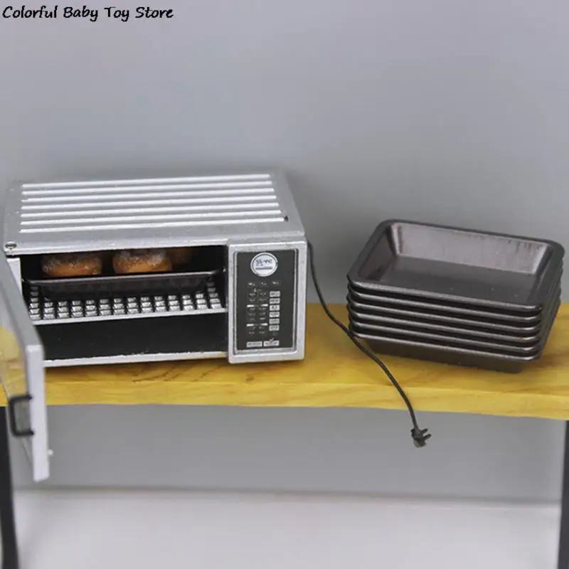 Миниатюрные аксессуары для кукольного домика 1/12, миниатюрная модель подноса с металлической пластиной, кухонные игрушки для украшения кукольного домика 
Миниатюрные аксессуары для кукольного домика 1/12, миниатюрная модель подноса с металлической пластиной, кухонные игрушки для украшения кукольного домика