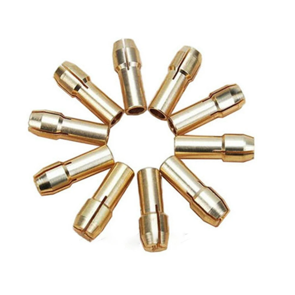 10Pcs Drill Chucks Adapter Electric Grinder Chuck Dremel Drill Chucks Chuck Adapter Collet Brass 0.5-3.2mm For Rotary Tool
10Pcs Drill Chucks Adapter Electric Grinder Chuck Dremel Drill Chucks Chuck Adapter Collet Brass 0.5-3.2mm For Rotary Tool