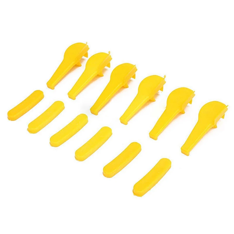 

12pcs set Tyre Changer Demount Insert rim protector Head Tire Yellow Replacement Accessory Part Plastic Durable