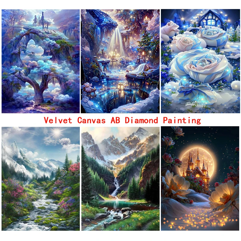 5D DIY Velvet Canvas AB Diamond Painting Beautiful Scenery Flower Rose Embroidery Pattern Water Diamond Home Decoration Gift
5D DIY Velvet Canvas AB Diamond Painting Beautiful Scenery Flower Rose Embroidery Pattern Water Diamond Home Decoration Gift