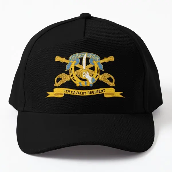 

Army 7Th Cavalry Regiment W Br Ribbo Baseball Cap Hat Hip Hop Czapka Fish Snapback Sport Casquette Casual Spring Sun Bonnet