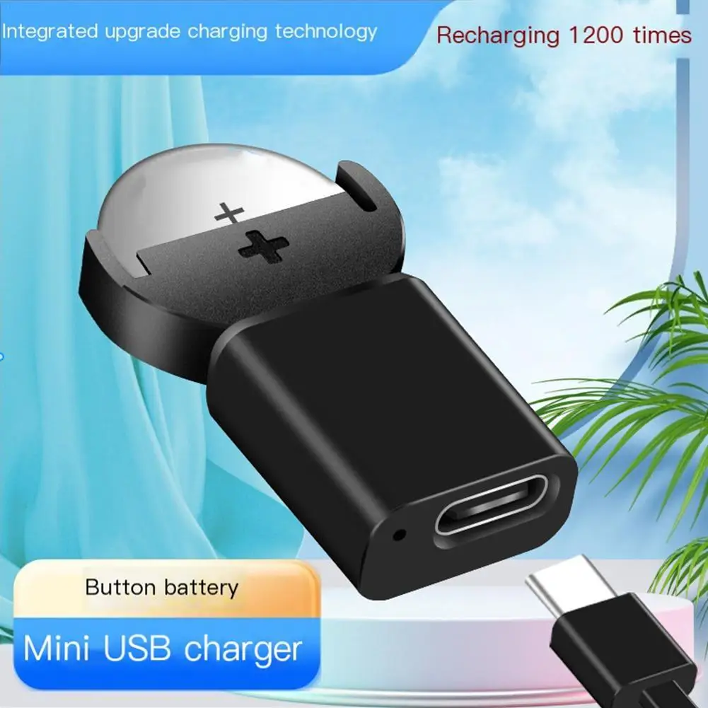 

Type-c Lithium Coin Charger Widely Charging for LIR2032,LIR1632,LIR2025,LIR2016,LIR2032H Batteries Long-Lasting