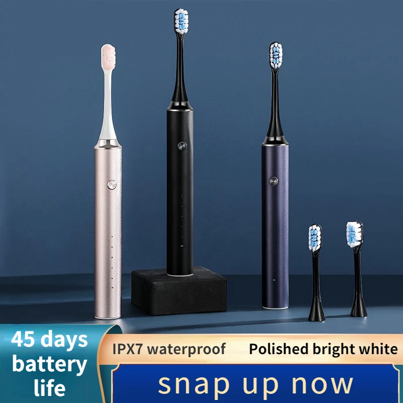 Electric Toothbrush Sonic Electric Toothbrush Teeth Whitening Teeth 3 Brush Heads
Electric Toothbrush Sonic Electric Toothbrush Teeth Whitening Teeth 3 Brush Heads