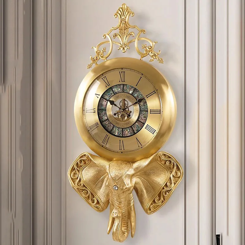 

Metal Design Led Wall Clock Luxury Retro Roman Nordic Led Wall Clock Modern Classic Relojes De Pared Home Decorating Items