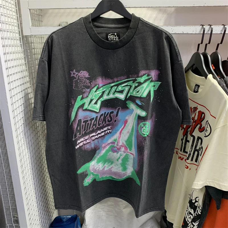 Tie-dye Hellstar T-shirt High Quality Print Green Eyes Hip Hop Vintage Tops Mens Womens Oversized Short Sleeve T-shirt With Tags
Tie-dye Hellstar T-shirt High Quality Print Green Eyes Hip Hop Vintage Tops Mens Womens Oversized Short Sleeve T-shirt With Tags